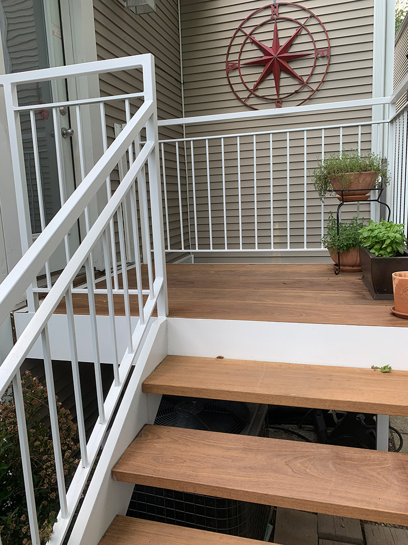 custom work iron porch